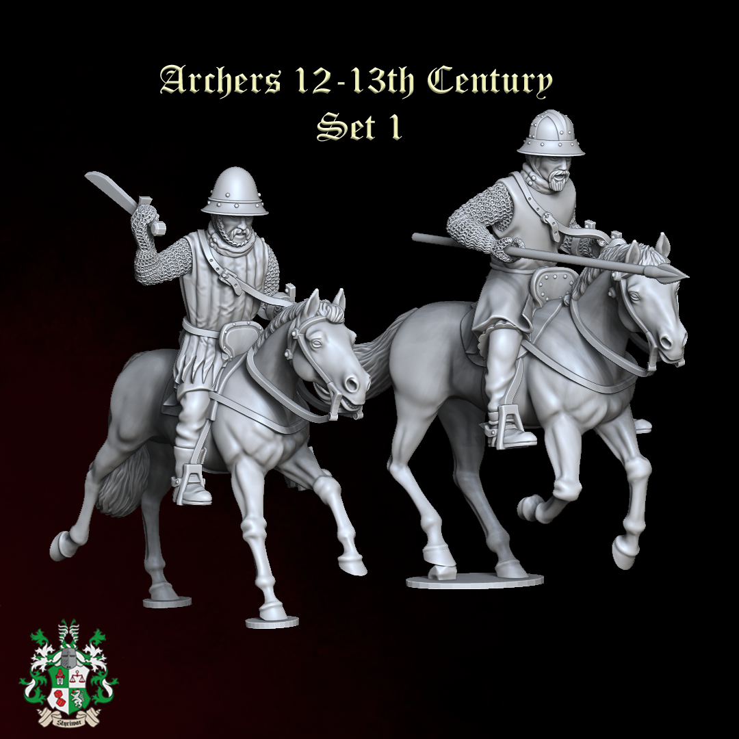 Mounted Sergeants 12-13th Century SET 2